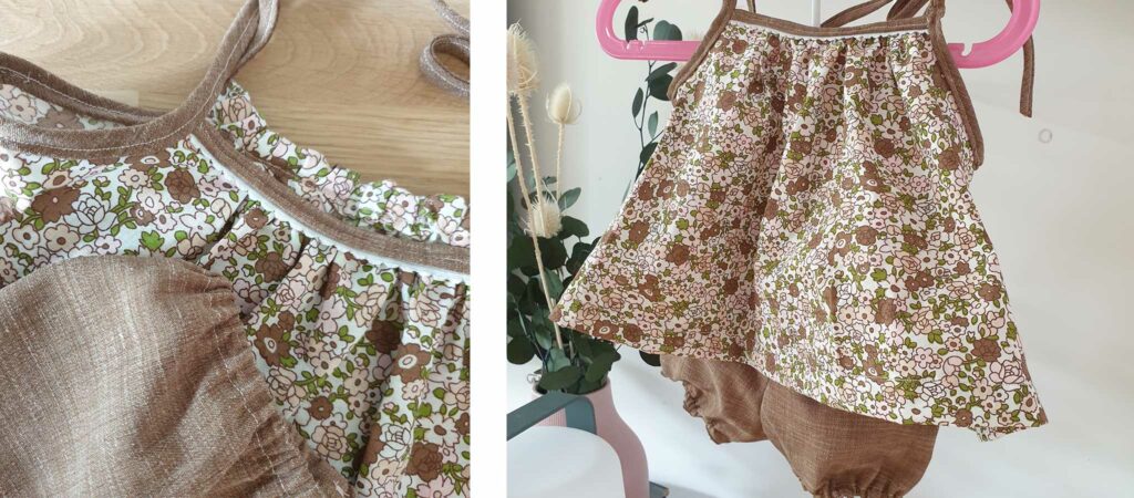 Lot de naissance Ana - Bloomer Mirza et Blouse Copenhague assortis