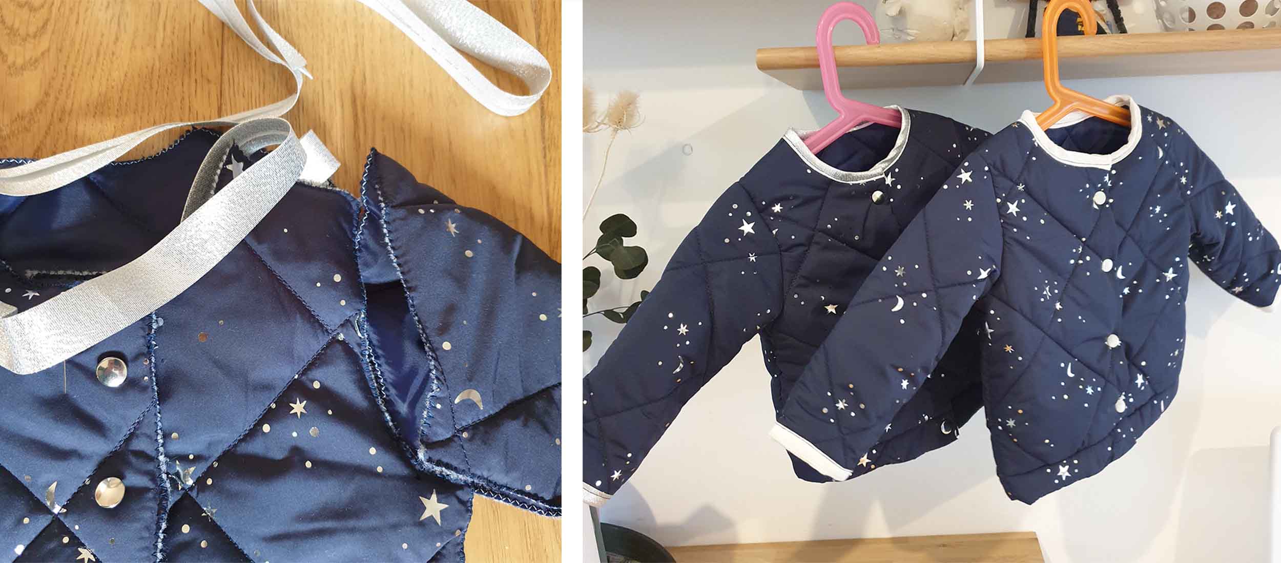 Vestes Vega 4 ans et 18 mois - matelassé étoilé