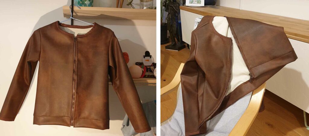 Veste Vic, 10 ans - en simili cuir