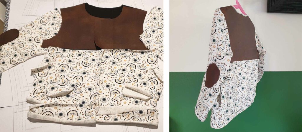 Veste Vic avec l'ajout de coudières et poches