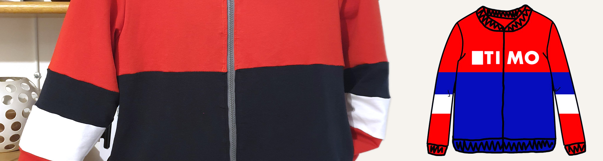 Entre Jules et Vic : la veste sweatée…